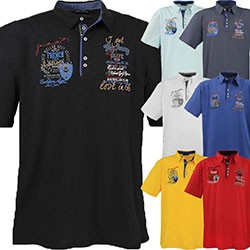 div Übergröße bis 8XL DRAGON unisex Poloshirt Polo-Shirt Polo Shirt Farben 