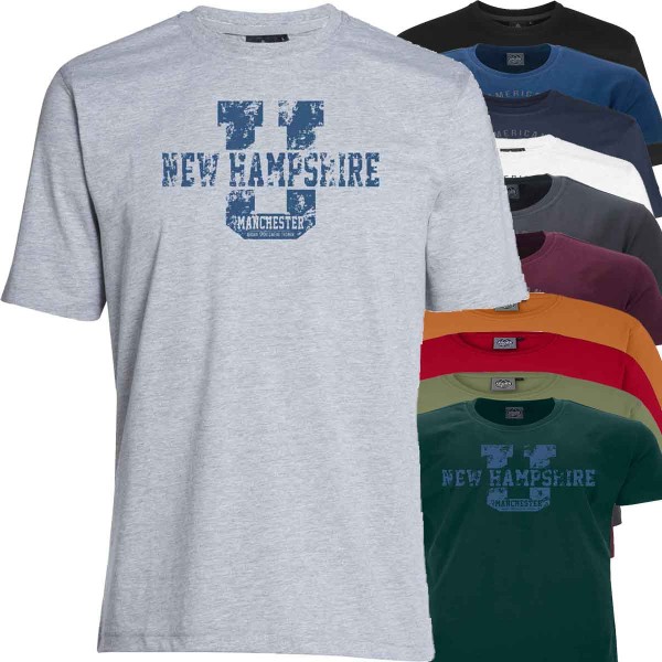 Ahorn Sportswear T-Shirt NEW HAMPSHIRE BLUE